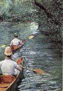 Canoeing on the Yerres Gustave Caillebotte